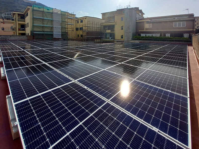 Impianto Fotovoltaico 60 kWp Pagani, (Salerno) DMT Solar installatore certificato Tesla Powerwall e Sunpower Maxeon impianti fotovoltaici in tutta Italia residenziale e aziendale business